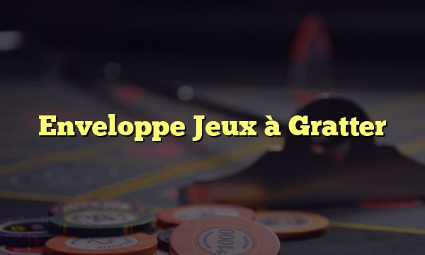 Enveloppe Jeux à Gratter