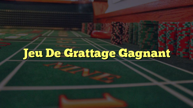 Jeu De Grattage Gagnant